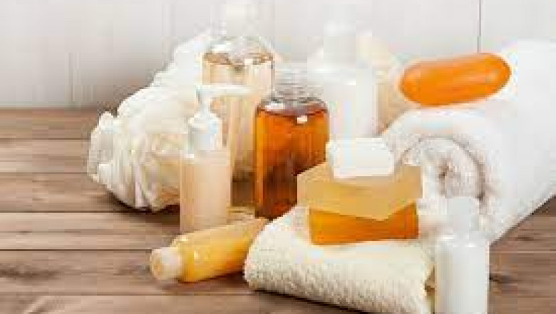 In the Bath and shower products, what should you wash first?