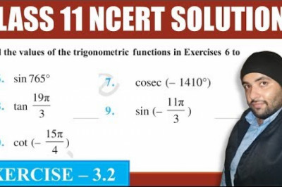 NCERT Exercise 3.2 Trigonometric Functions Class 11 Maths Chapter 3