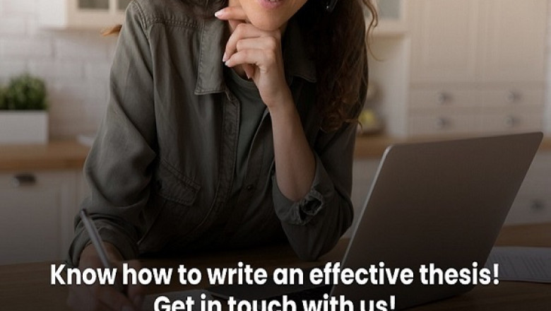 Know how to write an effective thesis! Get in touch with us!
