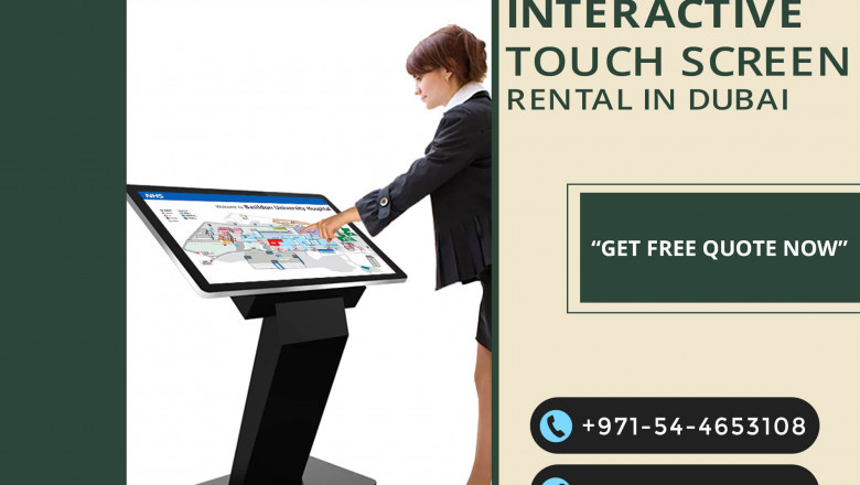 Rent An Interactive Touch Screen To Improve Business In Dubai