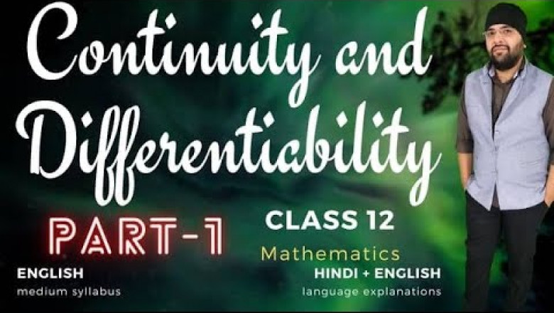 Continuity And Differentiability Class 12