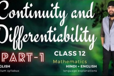 Continuity And Differentiability Class 12