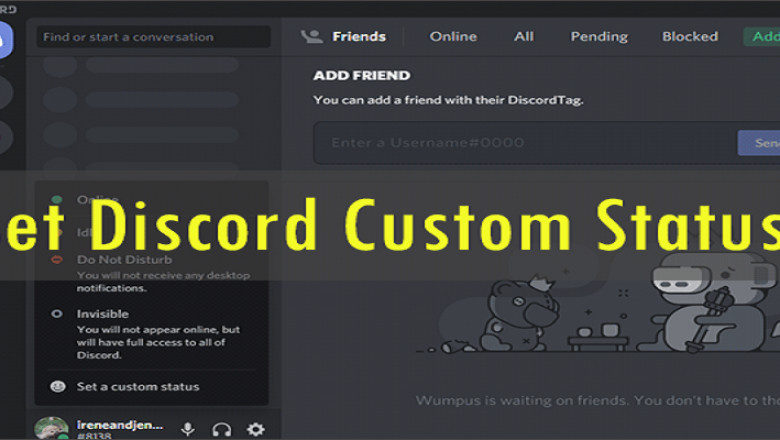 There are something for you so followset discord custom status on onfeetnation