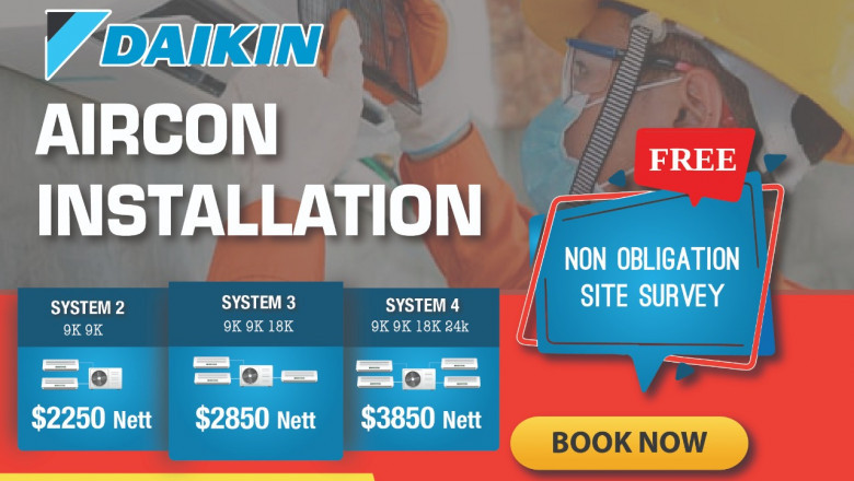 Daikin aircon installation