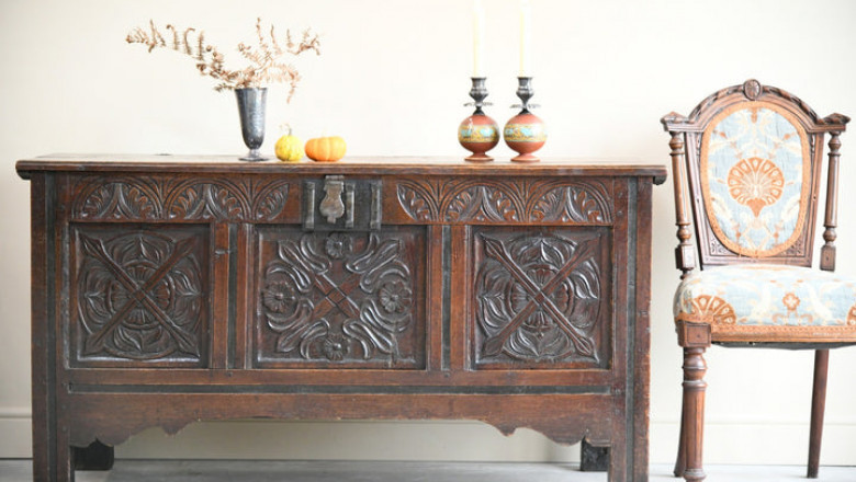 ANTIQUE OAK COFFERS