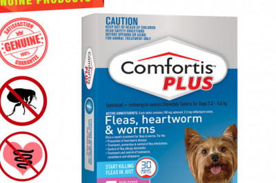 COMFORTIS PLUS for 2.3 to 4.5 Kg Dogs 6 Chews Flea Heartworm Control