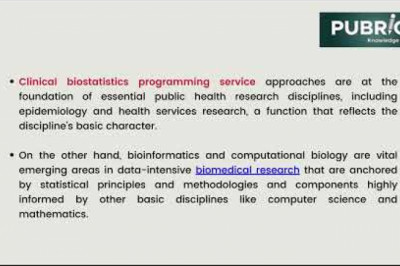 Biostatistics is a critical subject in current health data research – Pubrica