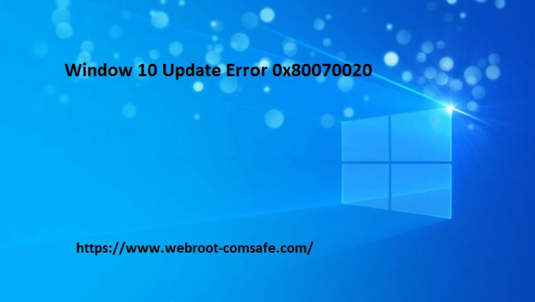 How To Fix Window 10 Update Error 0x80070020 ?