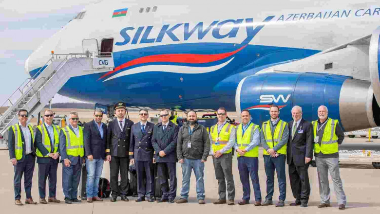 Silk Way West Airlines and Crane Logistics collaborate with CVG Airport