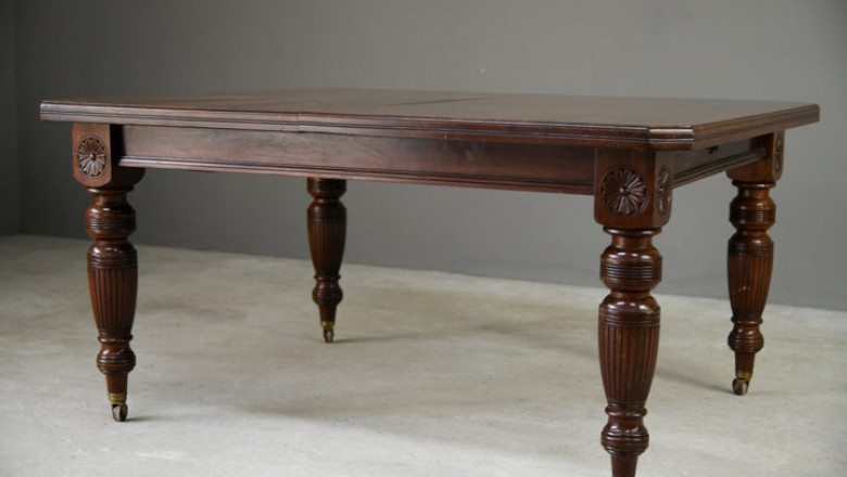 antique dining table