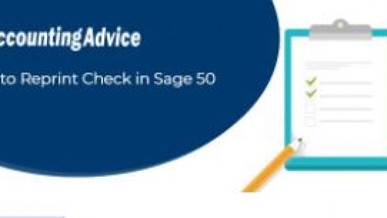 How to Reprint Check in Sage 50