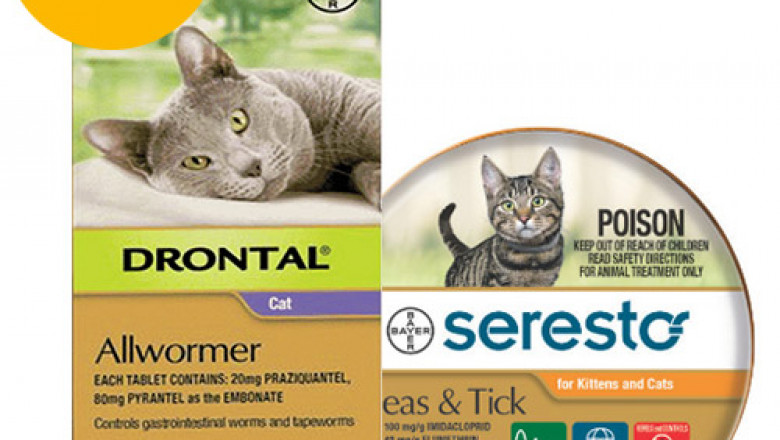 Seresto Flea Collar + Drontal Combo Pack For Cats 4Kg