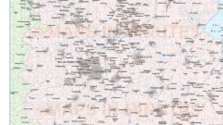 Map of Central England - Guide To UK