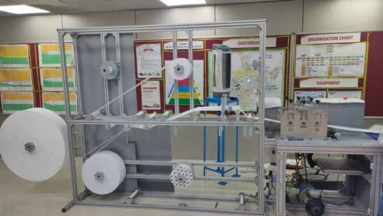 Types of Sanitary Pad making machines offered by Saral Designs.