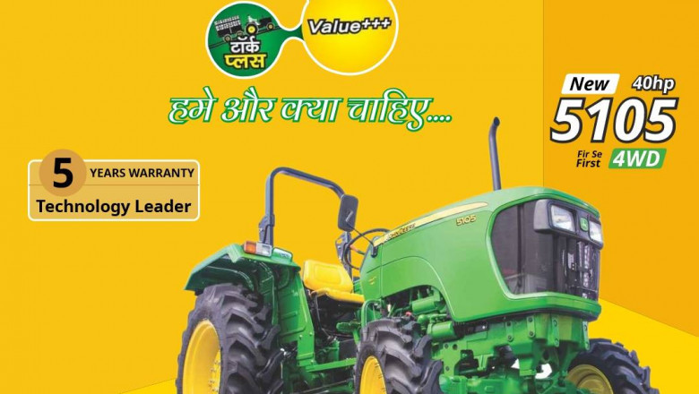 John Deere 5105 Tractor feature, on road Price & mileage- Tractorgyan