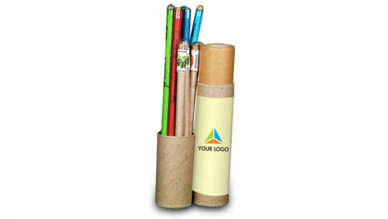 Eco-friendly Plantable Seed Pencils and Pens Tube Set