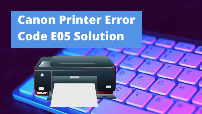 How to configure the Canon printer to avoid the E05 error