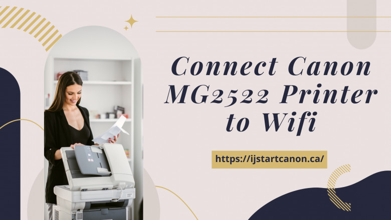 How can I connect my Canon Mg2522 printer to my wireless network?