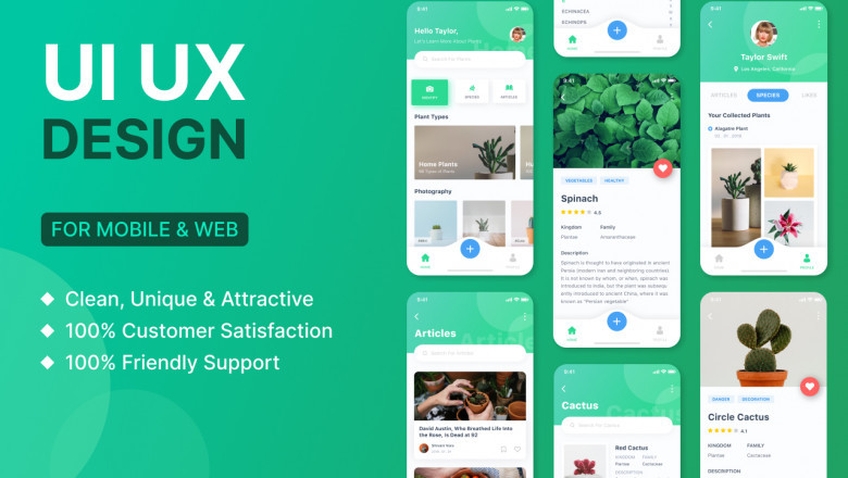 I will create a mobile app UI UX design