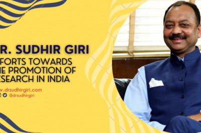 Dr Giri’s efforts towards the promotion of Research in India