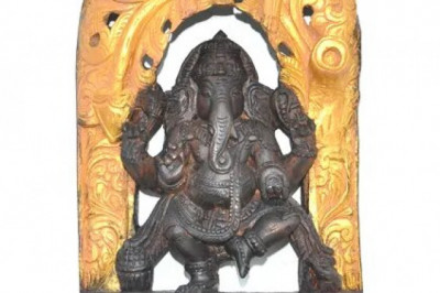 Nritya Ganapati The Dancer Sale Online | Nritya-Ganapati Wooden Sculpture | Buy Vinayagar Statues