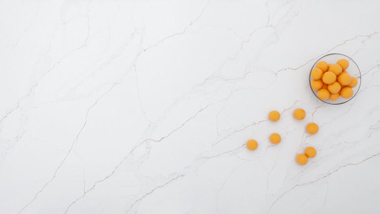 Calacatta gold quartz worktop