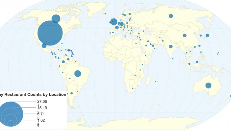 List of Locations of Subway Restaurants