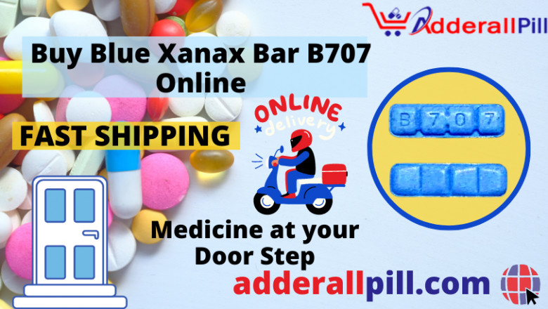 Buy Blue Xanax Bars B707 | B707 Blue Pill Online From Adderallpill
