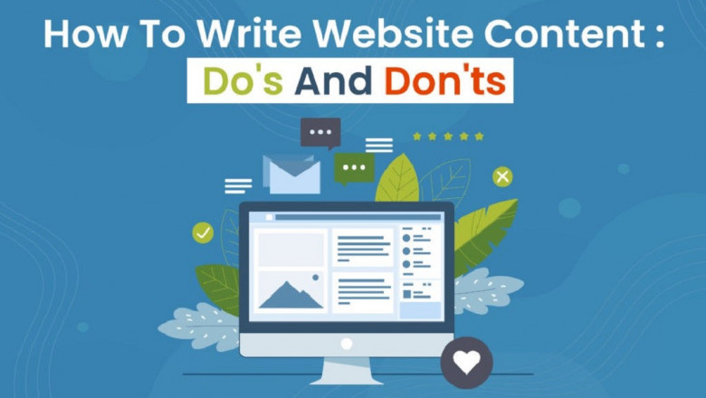 How to write website content: Do's and Don’ts?