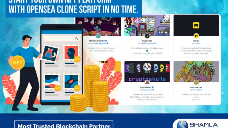 Launch your NFT marketplace with custom opensea clone software now!