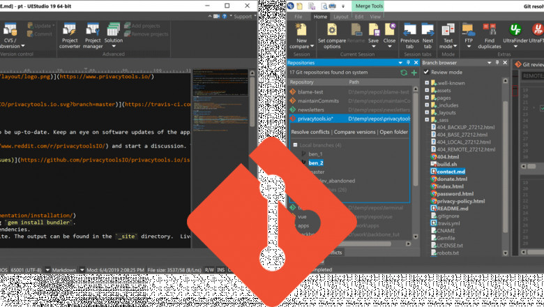 UEStudio / UltraCompare workspace Git