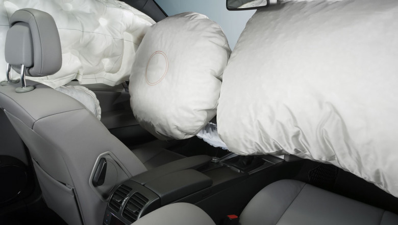 Automotive Airbag; Inflatable Cushions Built Into Vehicles To Protect Occupants During Collisions