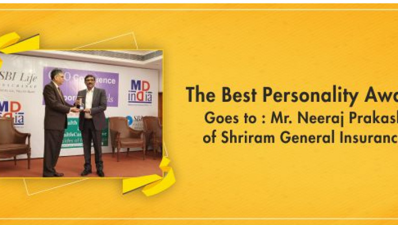 THE BEST PERSONALITY AWARD GOES TO; MR. NEERAJ PRAKASH OF SHRIRAM GENERAL INSURANCE