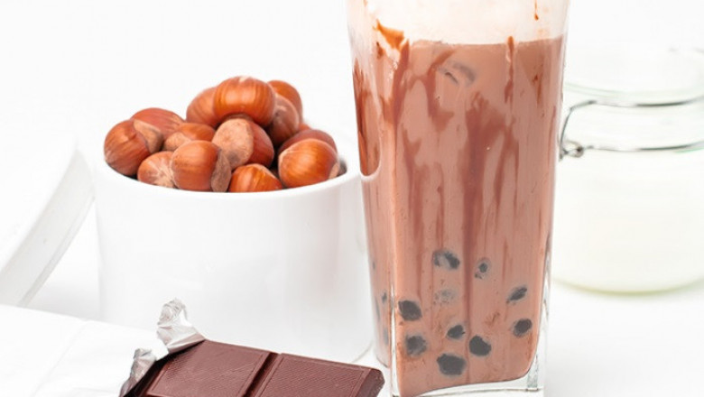Kinder Chocolate Milk Tea - Boba Chocolate Milk Tea