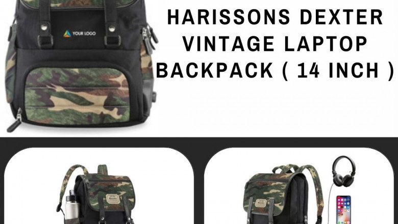 Buy Custom Harissons Dexter Casual Laptop Backpack with USB Port