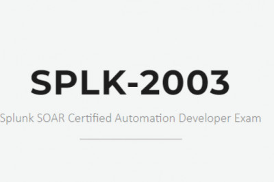Splunk Certification SPLK-2003 study guides