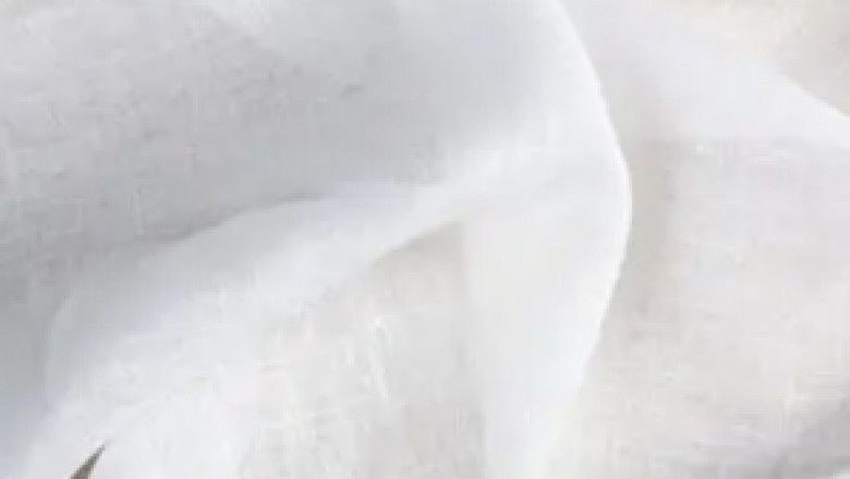 white drapes