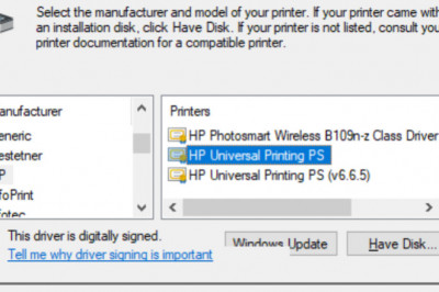 Information about thin client printing