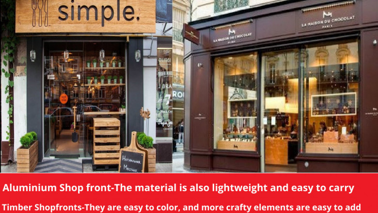 Stylish Aluminium Shop Front