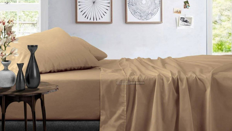 100% Egyptian Cotton Taupe Sheets