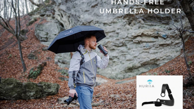 A Hands-Free Umbrella Hat