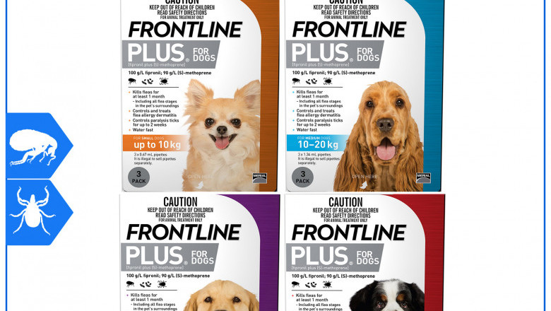 FRONTLINE PLUS for Dogs 3 Pipettes Flea and Tick Control