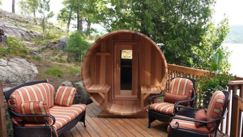 Wood Barrel Sauna