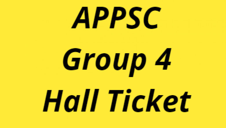 APPSC JUNIOR ASSISTANT HALL TICKET
