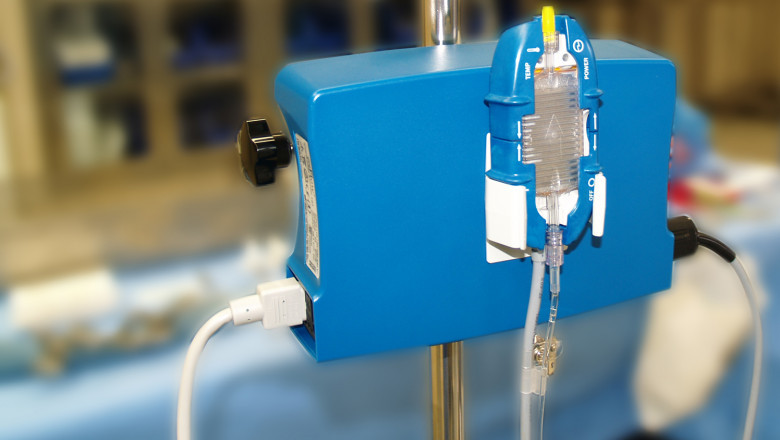Blood And Fluid Warming System Utilised To Give Peripheral Heat To The Artery Pipework.
