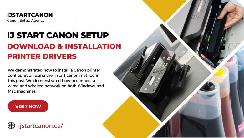 Canon printer cartridges can be installed using 'ij.start.canon'.