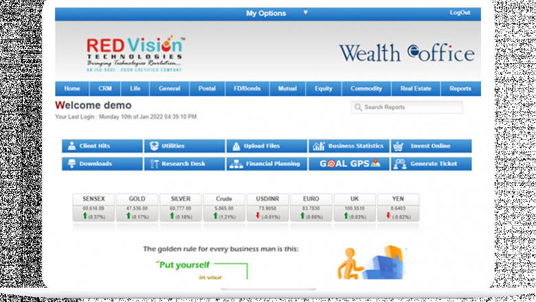 Mutual Fund Software for IFA give financial reports