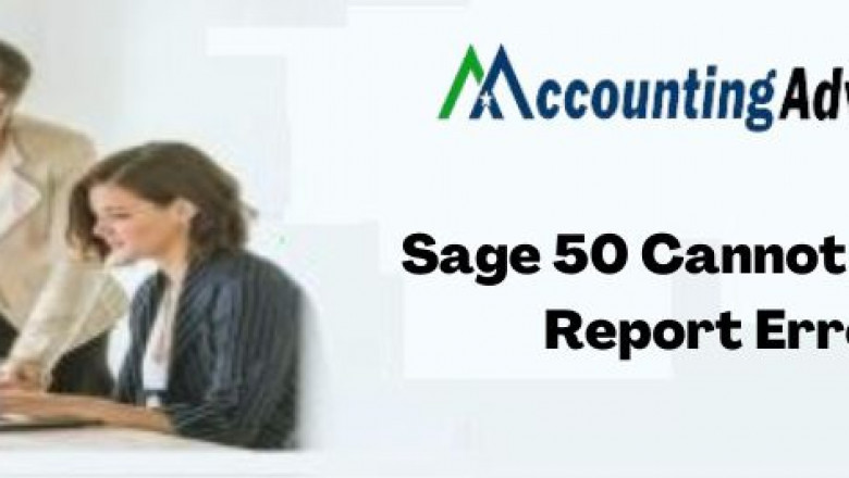 Fixed : Sage 50 Cannot Create Report Error
