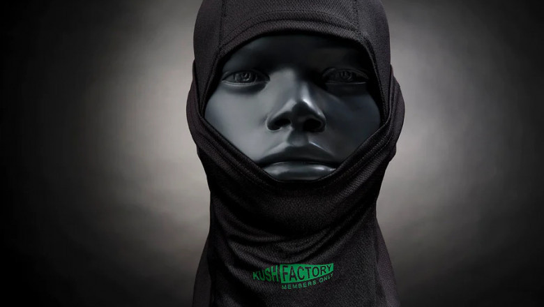 The Kush Factory ski mask football helmet