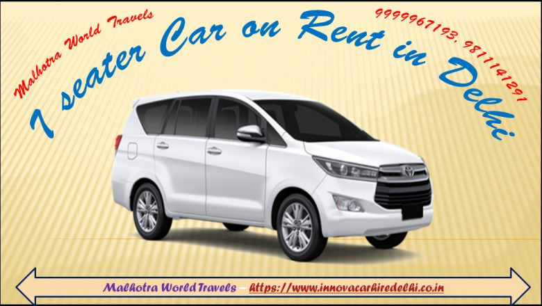 Toyota Innova Crysta Car Rental near me in Delhi for outstation